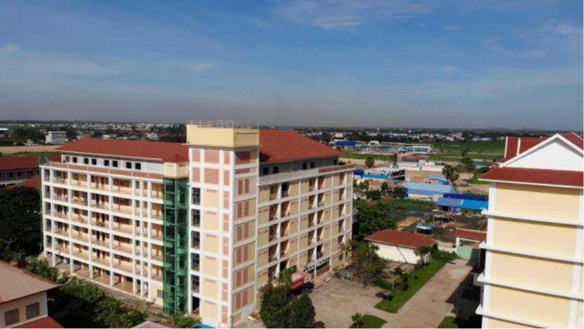 カンボジア最大の国立工科大学であるNPIC　画像